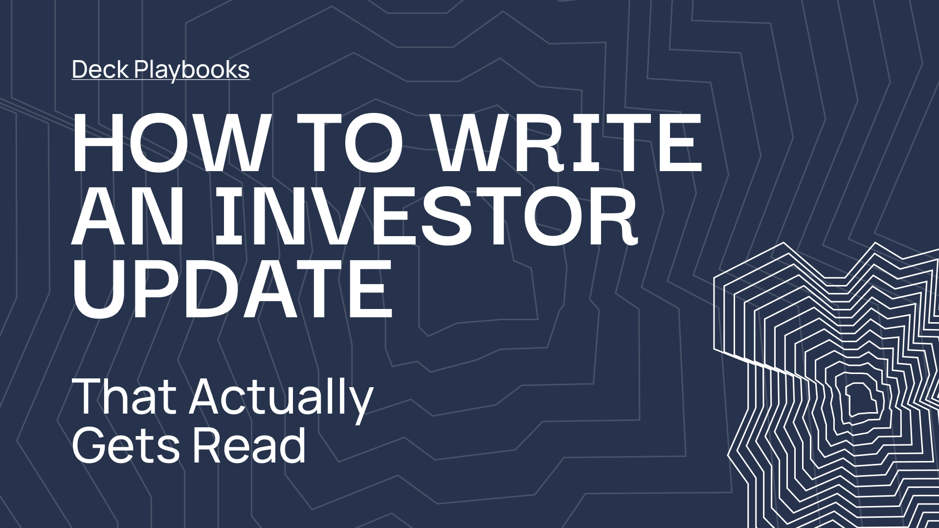Cover - How to Write an Investor Update That Actually Gets Read